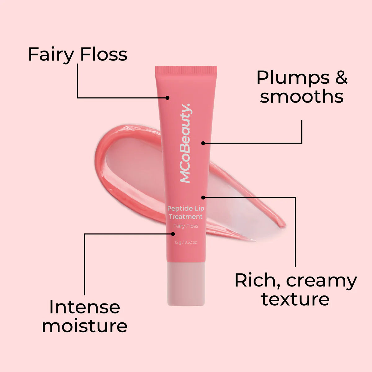 MCOBEAUTY Peptide Lip Treatment - Fairy Floss