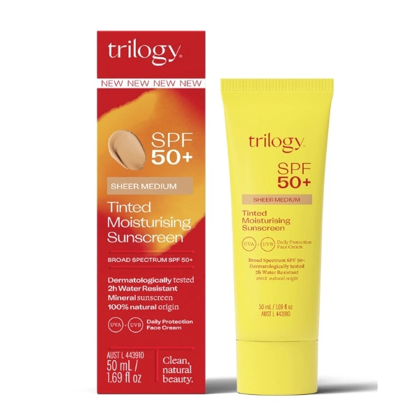 TRILOGY SPF 50+ Sheer Tinted Moisturiser Sunscreen - Medium